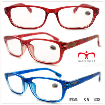 Plastic Reading Glasses with Colorful Banding Pattern (WRP508336)